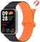 Niboow Magnétique Silicone Bracelets pour Xiaomi Smart Band 9 Pro/Xiaomi Smart Band 8 Pro, [Silicone, Aimants, Élégant] Bracelet pour Xiaomi Redmi Watch 5 / Xiaomi Redmi Watch 4 - Orange Noir