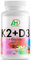 Vitamin K2 + D3-600 I.E. - Für starke Knochen und ein gestärktes Immunsystem - Glutenfrei - Lactosefrei