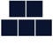5 Pcs Carpet Tiles, 30 X 30 Cm Flooring Self-Adhesive Commercial Carpet With Non-Slip, Carpet Flooring for Office, Carpet Tiles Heavy Duty Washable Carpet Tiles(Dark blue)