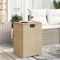 LAPOOH Table avec couvercle pour bouteille de propane rotin beige 40 x 40 x 60 cm, table de jardin extérieur, table de terrasse et de jardin, table d'appoint de jardin - 366297