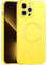 CUZMIGO for iPhone 13 Pro Max Case Glitter Magnetic Compatible with Magsafe, Sparkly Shiny Bling Phone Cases for Women Girls, Slim Fit Soft TPU Shockproof Cover with Camera Protection, Neon Yellow