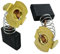2x Kohlebürsten Schleifkohlen Motorkohlen Kohlestifte für Makita 9047S / 9047 S Winkelschleifer 7 x 18 x 16/18 mm CB200 CB202 CB203 CB204