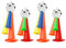Tabanzhe Vuvuzela Fußballhörner, Kunststoff, Lufthupe, Party-Geräuschmacher, Ball-Fan, Partyzubehör für Kinder, Adul, Fußball, Party, Stadion, Karneval, Sportspiele, Weltmeisterschaft, 4 Stück
