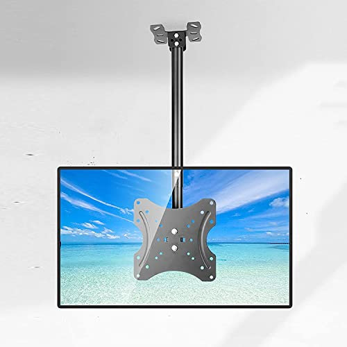 Soporte universal ajustable para TV de 14 y 32 pulgadas, rotación de 360°, inclinación de movimiento completo, se adapta a un montaje VESA máximo de 200 x 200 mm en techos o paredes