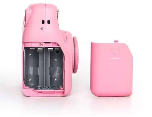 Camera Battery Door Cover Replacement For Instax Mini Se Battery Side Cover Battery Door Cover Battery Back Shell Lid Repair Part Protective Lid Battery Compartment Accessories (Pink)