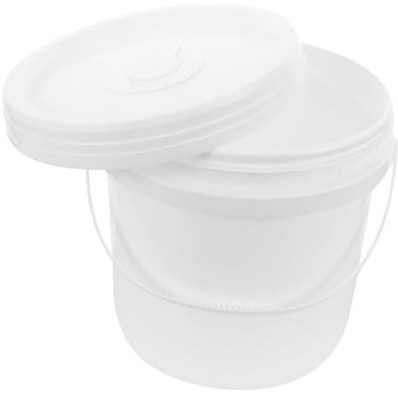 Wipe Dispenser Bucket with Cover Handle 5l Plastic White | Easy Pull Dispensing, Clean Storage for Baby Wipes, Stroller Use and Outdoor Trips