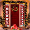 TELAIN Weihnachtsdekorationen Rot Schwarz Buffalo Plaid Türbanner Set | Outdoor & Indoor Weihnachtsdekoration für Zuhause, Wand, Haustür, Garten und Garage