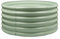 Harbour Housewares Raised Garden Bed - Green - 90 x 45cm - Round - Bottomless Metal Raised Bed Galvanised Steel Planter Box for Growing Outdoor Plants, Vegetables, Flowers and Herbs