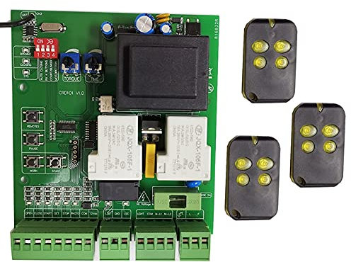 Apriporta Gutomatico, Gate Motor Controller Leiterplatte Elektronische Karte for den Schiebetrefföffner 110V oder 22 0V AC. Modell(3 remote)