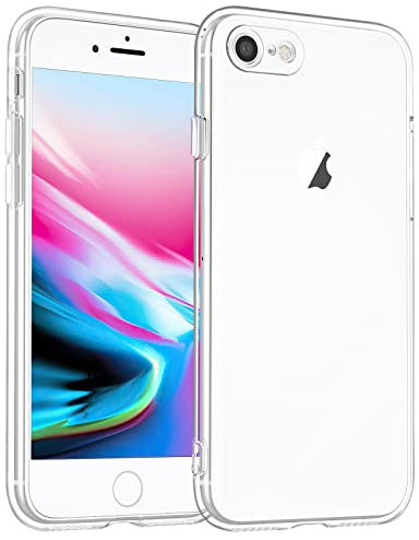 Yisica Clear Cover for iPhone SE3 Case 2022 (4.7-inch), iPhone SE2 2020 Case, Transparent Soft Full Protective Shockproof Yellow-Restraint Anti-Scratch Cover for iPhone 7/8/SE 2nd&3rd