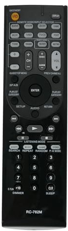ROLLGAN New RC-762M Ersatz Fernbedienung kompatibel mit ONKYO AV Receiver HT-S3300 HT-S3400 TX-SR308 HT-R280 HTP-380 SKF-380L SKF-380R SKC-380 SKR-380L SKR-380R SKW-380 HT-R390 HT-R290 AVX-280