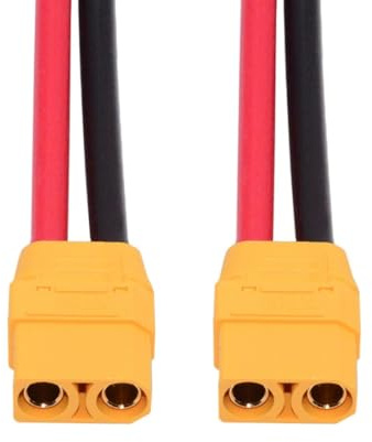 chenyang XT90 Kabel, XT90 10AWG Buchse auf Buchse Verlängerungskabel für Drohne/RC-Modell/Batterie/Controller 1,64 FT/0,5 M