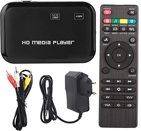 lvifloae HDMI HD Player 100 240V 1080P HDMI Video Player VGA AV Video Media TV Box Unterstützt MKV MOV AVI M2TS TP TRP IFO ISO und andere in H 264 kodierte