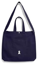ARMEDANGELS Unisex Umhängetasche aus Bio-Baumwolle CROSSBODY TOTE BAG Tinted Navy