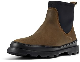 Camper Women's Brutus Chelsea boots, Gold Pearlized Leather, 6 UK
