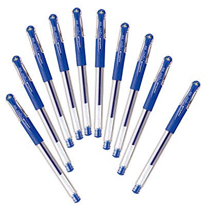 Uni-ball Signo Um-151 Gel Ink Pen - 0.38 Mm - 10 Set (Blue) by Uni-ball