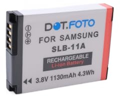 Dot.Foto SLB-11A Premium 3.8v / 1130mAh Rechargeable Battery for Samsung CL65, CL80, EX1, HZ25W, HZ50W, ST1000, ST5000, ST5500, TL240, TL320, TL350, TL500, WB1000, WB2000, WB5000, WB5500