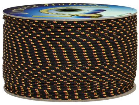 corderie Italiane 6038276 – 00 Freizeit Fantasy Zopf 3,0 mm x 20 m schwarz