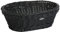 Saleen Mehrzweck-Korb, Gastrotauglich, Oval, 25,5 x 19 x 8 cm, Kunststofffaser, Schwarz, 02056019101