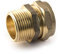 Racor de compresión recto de 15 mm x 1/2 con rosca BSP macho, paquete de 2 unidades