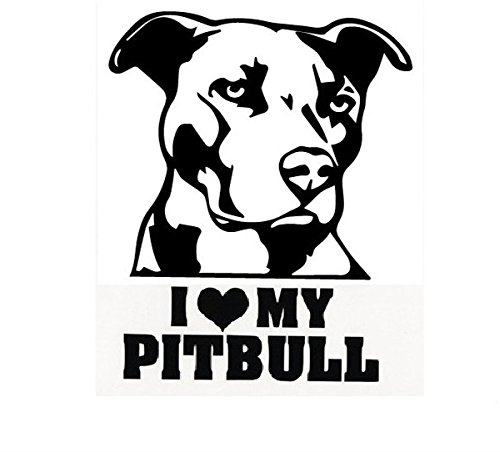 Alamor Wasserdicht Pitbull Autoaufkleber Auto LKW Fahrzeug Motorrad Aufkleber - Schwarz