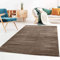 Taracarpet Kurzflor-Designer Uni Teppich extra weich fürs Wohnzimmer, Schlafzimmer, Esszimmer oder Kinderzimmer Gala braun 140x200 cm