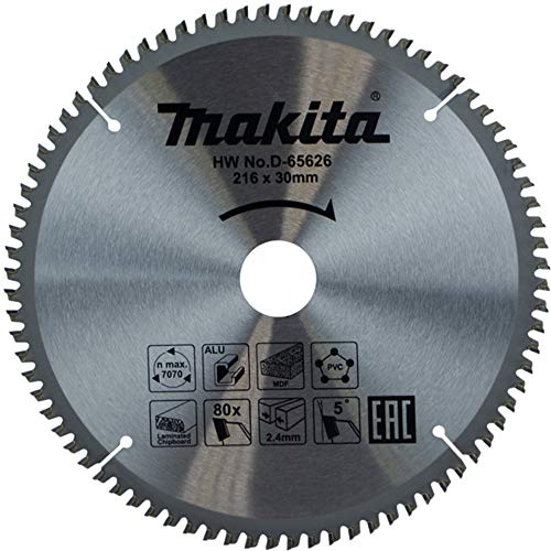 Makita D-65626 TCT Multi-Purpose Saw Blade 216mm x 80T