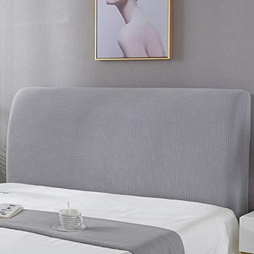 Cord Strecken Bett Kopfteil Abdeckung Für Full Twin Queen King Bett Kopf, Bett Kopf Rückenlehne Staubdichte Bezug Bett Zurück Schutz Verdickt All-Inclusive Kopfteil Husse,Grey2-Length:110-130cm
