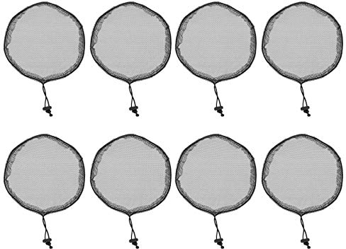SOLUSTRE 8Pcs Pferdeschwanz Net Kordelzug Basis Netto Perücke Liner Kappen Für Die Herstellung Von Haar Brötchen Pferdeschwanz Net Schwarz Guleless Haarnetz Haar Brötchen Weben Net Für