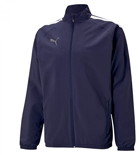 PUMA TeamLIGA Sideline Jacket, Peacoat White, L Mens