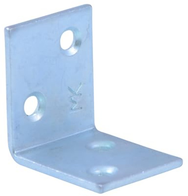 Schwerlast Winkelverbinder 30 x 30 x 30 mm, 50 Stück, verzinkt, Winkelverbinder mit Sicke, Metallverbinder für Holzbau