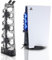 PS5 Cooling Fans, PS5 Cooling Fan Horizontal Compatible with Playstation 5 Disc & Digital Edition Console, Include Fan Light, Fan Switch and USB Output Port (NOT for PS5 Slim)