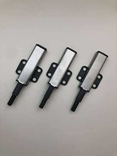 3er-Set Drucktüröffner (Türdämpfer) für Schranktüren und Schubladen - Push to open - mit Magnet - passend auch für Möbelserie „BESTA“