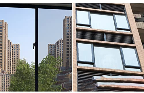HARICSET Spiegelfolie Fenster Sichtschutz Spiegelfolie UV-Filter Sonnenschutz Wärmedämmung Statisch Selbstklebend(Size:0.75 * 1m)