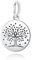 Nbsameng Charm Plata de Ley 925,Patrón de Doble Cara,Compatible con Pulseras y Pulseras Europeas,árbol de la vida