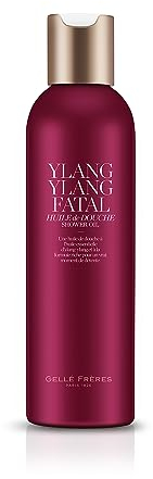 GELLÉ FRÈRES Gel Douche Femme, Gel Douche Relaxante Hydratante, Peaux Sensibles Normales à Sèches, Nettoyant Doux, Sans Savon, PH Neutre, Extra Nourrissante, Ylang Ylang, 200 ml, Fabriqué en France