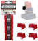 StealthMounts Milwaukee M12 Battery Holders | Battery Mounts for Milwaukee M12 | 4 Pack | Battery Organizer Clips