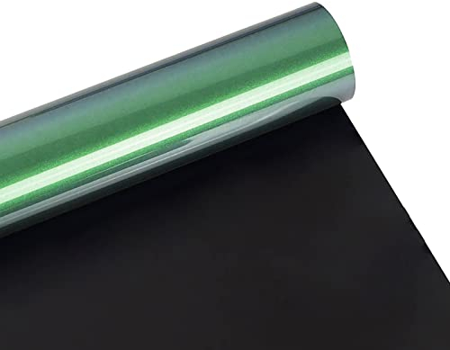 Plotterfolie Textil, Chamäleon Plotterfolie 30,5cm×1,5m Heat Transfer Vinyl, Farbverlaufsfarben Textil Bügeltransferfolie, für DIY T-Shirt, Stoffe (Chamäleon A-01)