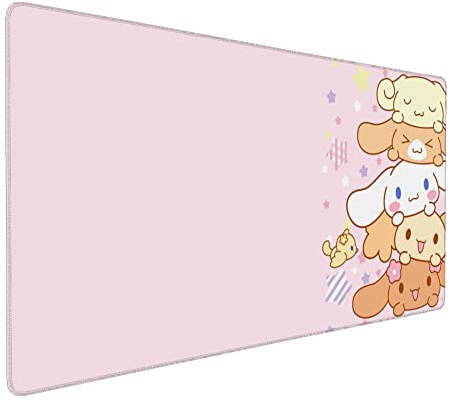 Pink Kawaii Girlly Gaming-Mauspad, niedliche, lange verlängerte XXL-Schreibtischunterlage, extra großes Mauspad, Mädchen-Tastatur-Pads für Arbeit, Spiel, Büro, Zuhause, 80 x 30 cm