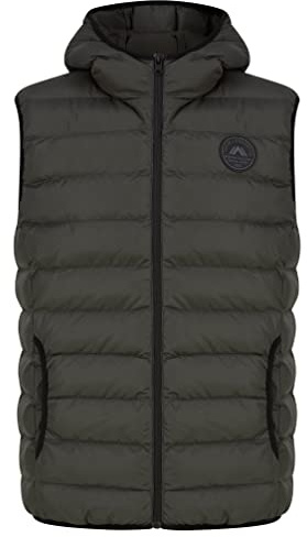 Tokyo Laundry Men's Tamaki Quilted Puffer Gilet with Hood