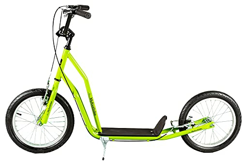 Myfootbike Sports Scooter, Funny, Lime, Unisex, 16/16, Aluminium