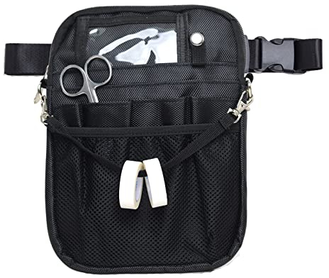 Krankenschwester Gürteltasche, Schwesterntasche, Utility Krankenschwester Tasche für Arbeit, Fit für Krankenschwester, RN, Vet-(nur Tasche)-Schwarz