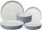 Denby - Impression Blue Tafelservice für 4-12-teiliges Keramikgeschirr-Set - Spülmaschinenfest Mikrowellengeeignet Geschirrset - 4 x Speiseteller, 4 x kleine Teller, 4 x Müslischalen - Spiraldesign