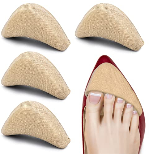 WLLHYF 2 Paia di Spugne Morbide Regolabili per Riempire le Scarpe - Tappi per Alluci Grandi Unisex - Inserti per Donne Con Tacchi Alti (Pelle)