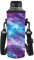 NETILGEN Water Bottle Cover Shoulder Strap Bottles Holder, Kettle Carrier Bag with Adjustable Webbing for Hiking Camping Running Outdoor Sports 750ML/24oz, Colorful Starry Sky