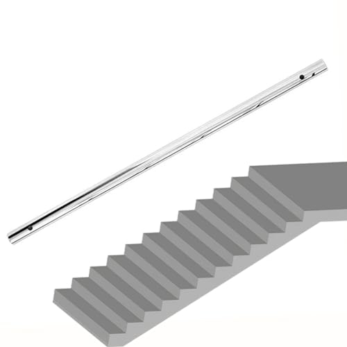 RUANLOV Edelstahl Handlauf TreppengeläNder, SicherheitsgeläNder für äLtere Menschen und Kinder Im Innenbereich, Wandhandlauf GeläNder für Innen und AußEn, Rutschfestes TreppengeläNder (250cm)