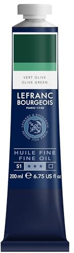 Lefranc Bourgeois Huile Fine Tube 200ml Vert Olive