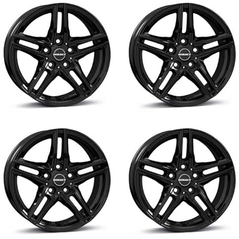 4x Borbet Felgen XR 7.5x17 ET36 5x112 black glossy kompatibel mit Audi A3 A4 A6 A7 A8 Q2 Q3 S3 S4 SQ2 TT TTS