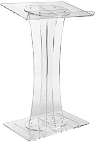 BTZHY Lutrins et podiums, Transparentes Acryl-Podium für die Kirche, Plexiglas-Tische, Podium mit Standfunktion, für Kirchenschulkonferenzen, transparent