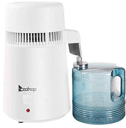 Karlhome 4L Water Distiller Machine, Distilled Water Maker Purifier, White | Distilled Water Machine for Home Countertop Table Desktop, BPA-Free Container & Stainless Steel Interior